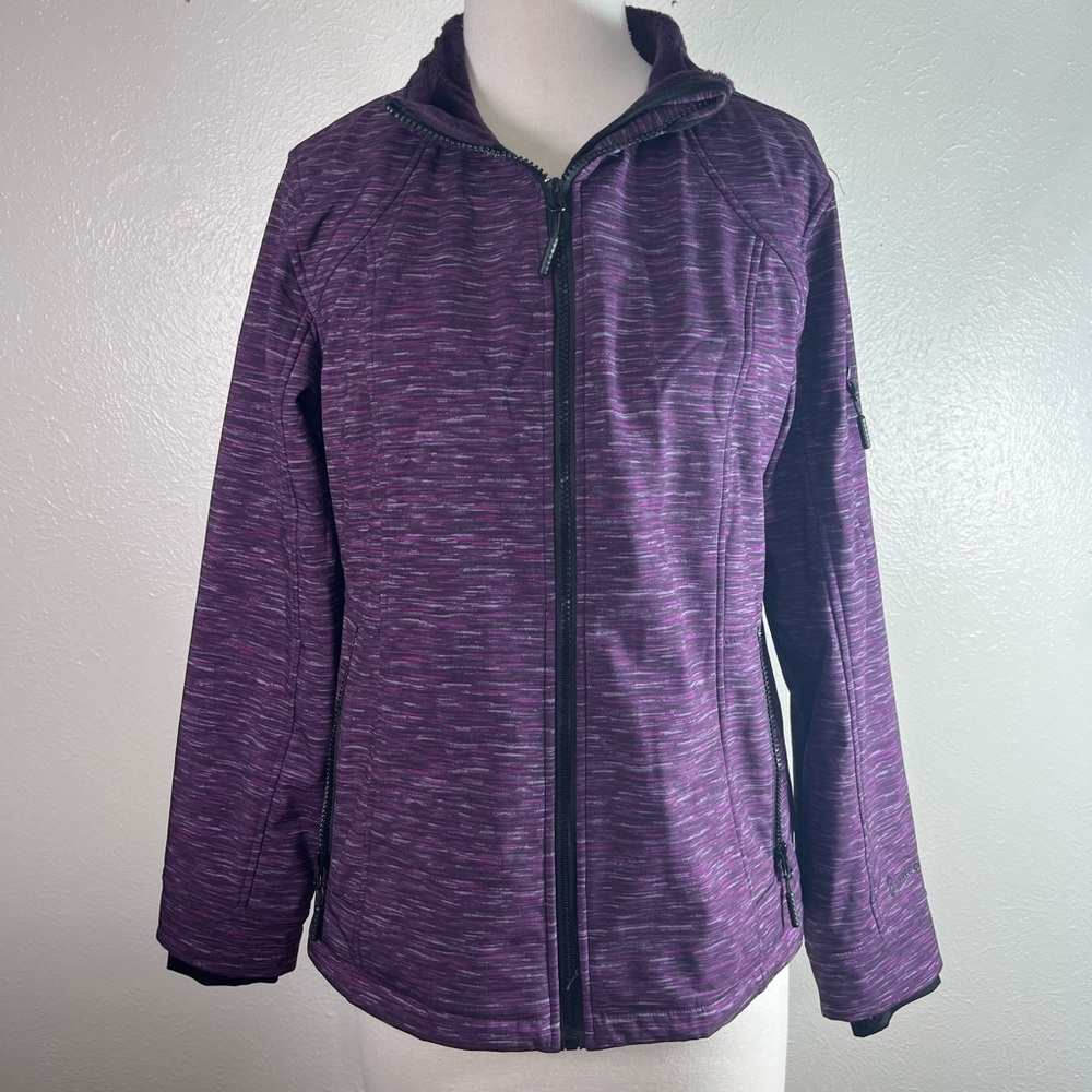 Free Country purple velvet lined athletic jacket